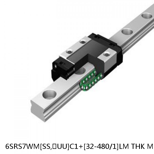 6SRS7WM[SS,​UU]C1+[32-480/1]LM THK Miniature Linear Guide Caged Ball SRS Series