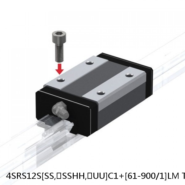 4SRS12S[SS,​SSHH,​UU]C1+[61-900/1]LM THK Miniature Linear Guide Caged Ball SRS Series