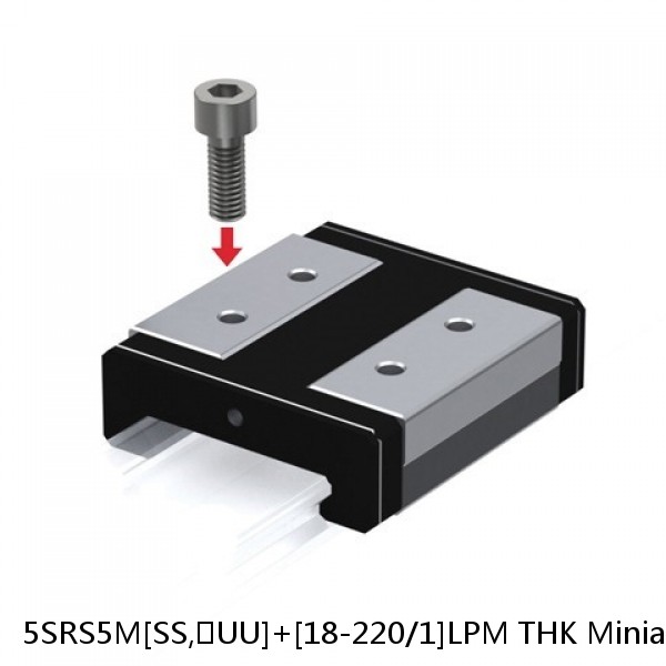 5SRS5M[SS,​UU]+[18-220/1]LPM THK Miniature Linear Guide Caged Ball SRS Series