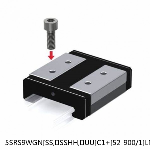 5SRS9WGN[SS,​SSHH,​UU]C1+[52-900/1]LM THK Miniature Linear Guide Full Ball SRS-G Accuracy and Preload Selectable